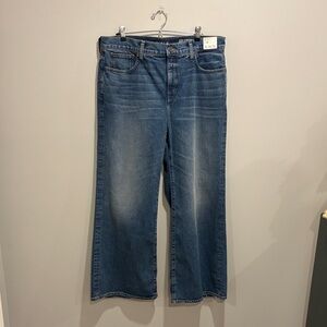 J. Crew Petite High Rise Denim Trousers
